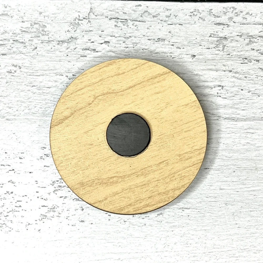 Wooden Magnet US Penny We Lost Our Cents 1793 2025 In God We Trust Handcrafted - Picture 3 of 6